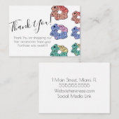 Krawatte für farbige Haare Mitteilungskarte (Vorne/Hinten)