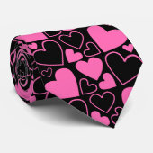 Krawatte für heiße, rosa und schwarze, harte und f (Gerollt)