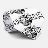 KRAWATTE FÜR IHREN MANN, DER "ROCK AND ROLL" LIEBE (Gerollt)