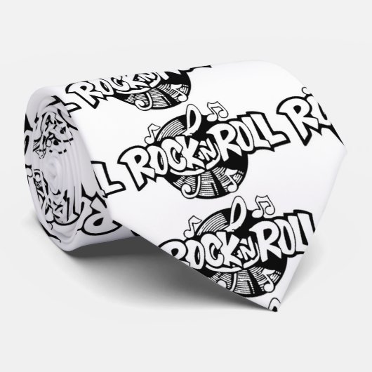 KRAWATTE FÜR IHREN MANN, DER "ROCK AND ROLL" LIEBE (Gerollt)