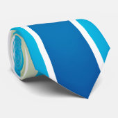 Krawatte für klassische blaue und weiße vertikale (Gerollt)