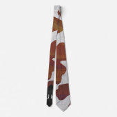 Krawatte für Kuhbraun und Weißdruck (Rückseite)