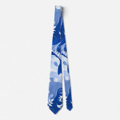 Krawatte für künstlerisches Blau- und Weißblechdes (Vorderseite)