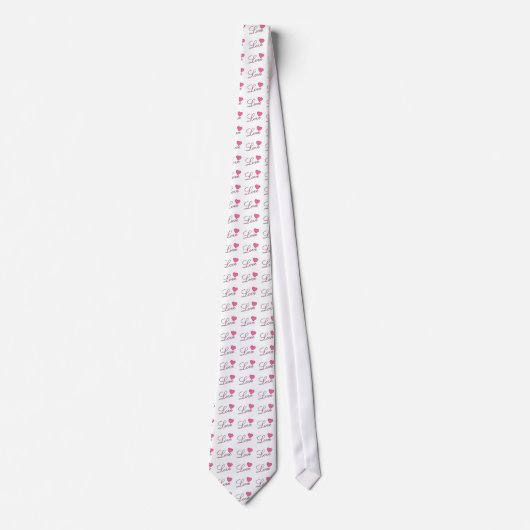 Krawatte für Liebe und Herzdesign von Leslie Harlo (Vorderseite)