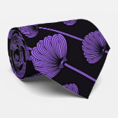 Krawatte für lila Lüftermuster (Gerollt)