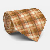 Krawatte für Männer - Herbst Kariert (Gerollt)