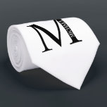 Krawatte für personalisierte Monogramm und Name<br><div class="desc">Personalisiert Monogram und Name Gift bieten personalisierte Monogramm und Namen im klassischen Serif-Schriftart-Stil. Perfekt als väterliche Tagesgeschenke für Papa,  Geschenke für Trauzeuge und für alle besondere Anlass.</div>
