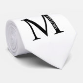 Krawatte für personalisierte Monogramm und Name (Gerollt)