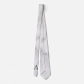 Krawatte für personalisierte Monogramm und Name (Rückseite)