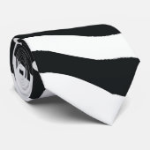 Krawatte für Schwarz/Weiß-Wildtiere (Gerollt)