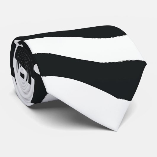 Krawatte für Schwarz/Weiß-Wildtiere (Gerollt)