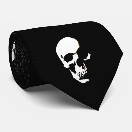 Krawatte für Schwarzweißskulpturen (Gerollt)