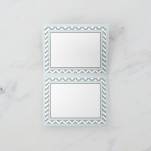 Krawatte für zwei Boys Krawatte Zickzack drucken D Dankeskarte (Innenseite)