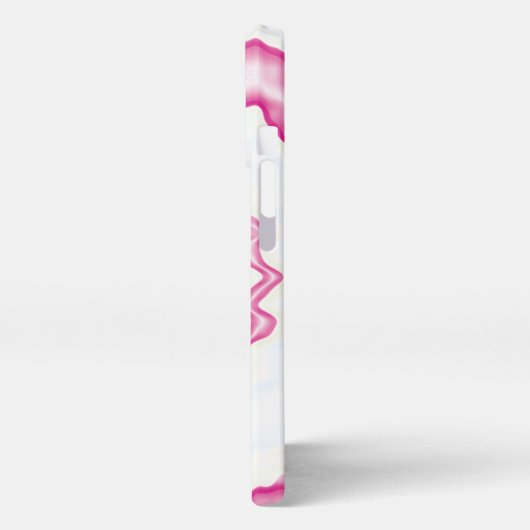 Krawatte gefärbt groovy funky Retro schwingend sch iPhone Hülle (Linke Seite)