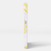 Krawatte gefärbt groovy funky Retro schwirl farbig iPhone Hülle (Linke Seite)