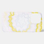 Krawatte gefärbt groovy funky Retro schwirl farbig iPhone Hülle (Rückseite (Horizontal))