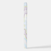 Krawatte gefärbt groovy funky Retro Swirbelfarben iPhone Hülle (Rechte Seite)