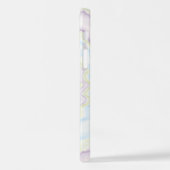 Krawatte gefärbt groovy funky Retro Swirbelfarben iPhone Hülle (Linke Seite)