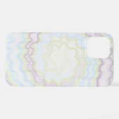 Krawatte gefärbt groovy funky Retro Swirbelfarben iPhone Hülle (Rückseite (Horizontal))