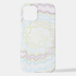 Krawatte gefärbt groovy funky Retro Swirbelfarben  iPhone 12 Hülle