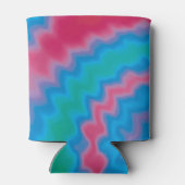 Krawatte gefärbt groovy funky Retro Swirt cool mod Dosenkühler (Rückseite)