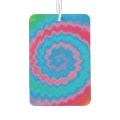 Krawatte gefärbt groovy funky Retrowirbelmuster co Autolufterfrischer (Rückseite)