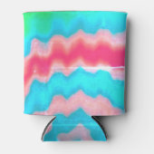 Krawatte gefärbt groovy funky Retrowirl cool Dosenkühler (Vorderseite)