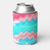 Krawatte gefärbt groovy funky Retrowirl cool Dosenkühler (Kanne Rückseite)