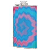 Krawatte gefärbt groovy funky Retrowirl cool Flachmann (Links)