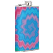 Krawatte gefärbt groovy funky Retrowirl cool Flachmann (Rechts)