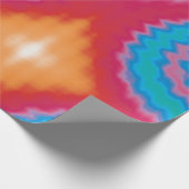 Krawatte gefärbt groovy funky Retrowirl cool Geschenkpapier (Ecke)