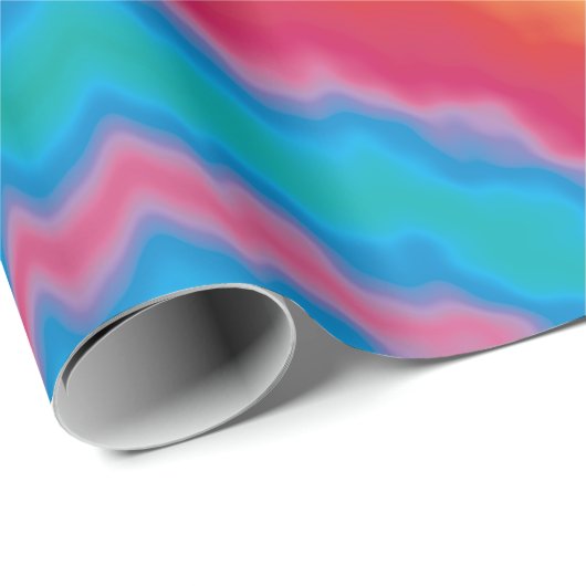 Krawatte gefärbt groovy funky Retrowirl cool Geschenkpapier (Rolleneckpunkt)