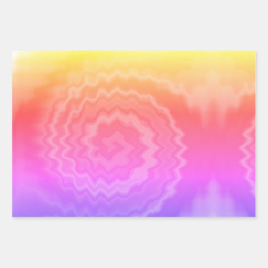 Krawatte gefärbt groovy funky Retrowirl cool Geschenkpapier Set (Vorderseite 3)