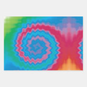 Krawatte gefärbt groovy funky Retrowirl cool Geschenkpapier Set (Vorderseite)