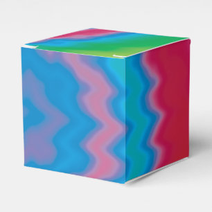 Krawatte gefärbt groovy funky Retrowirl cool Geschenkschachtel