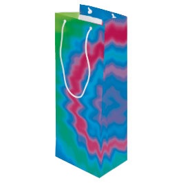 Krawatte gefärbt groovy funky Retrowirl cool Geschenktüte Für Weinflaschen