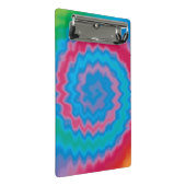 Krawatte gefärbt groovy funky Retrowirl cool Mini Klemmbrett (Schrägansicht)