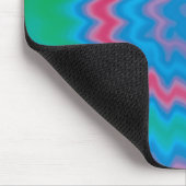 Krawatte gefärbt groovy funky Retrowirl cool Mousepad (Ecke)