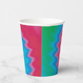 Krawatte gefärbt groovy funky Retrowirl cool Pappbecher (Rechts)