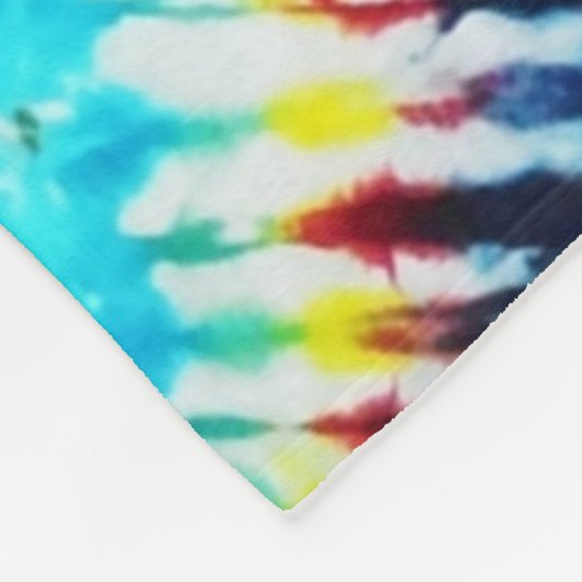 Krawatte gefärbte, kräftige Regenbogenfarben Perso Fleecedecke (Ecke)