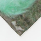 Krawatte gefärbte Silkie Hühner in Fleecedecke (Ecke)