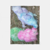 Krawatte gefärbte Silkie Hühner in Fleecedecke (Vorderseite)