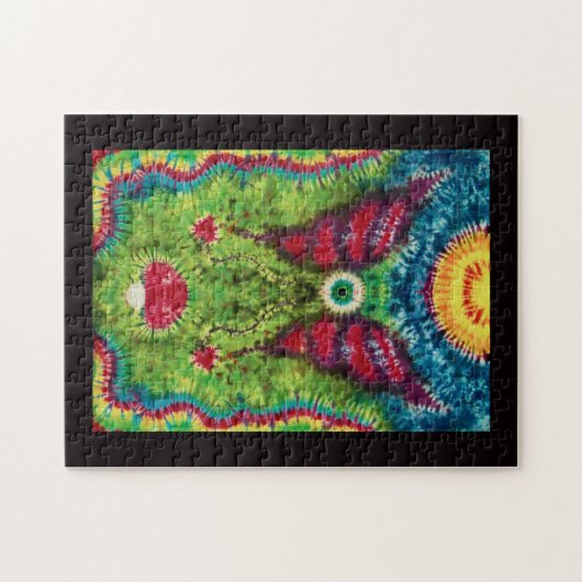 Krawatte gefärbtes "fliegender Augapfel-" Puzzle (Horizontal)