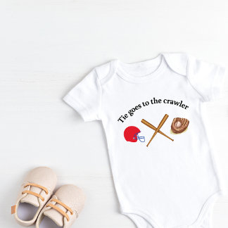 Krawatte geht zum Crawler Baby Bodysuit Strampler