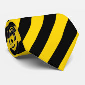 Krawatte Gelb/Schwarz (Gerollt)