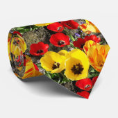 Krawatte Gelb und Rot (Gerollt)