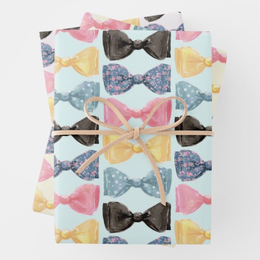 Krawatte Geschenkpapier Set (Beispiel)