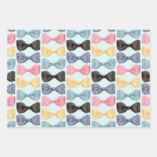 Krawatte Geschenkpapier Set (Vorderseite)