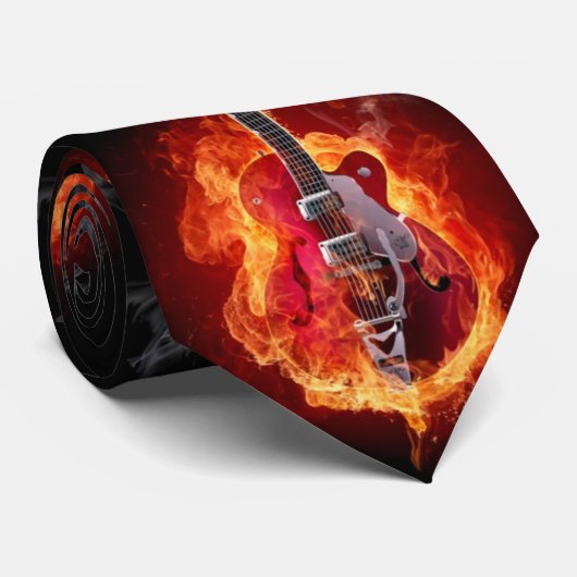 Krawatte, Gitarre, Rock-and-Roll, Blues, Jazz, Krawatte (Gerollt)