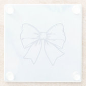 Krawatte Glasuntersetzer (Rückseite)